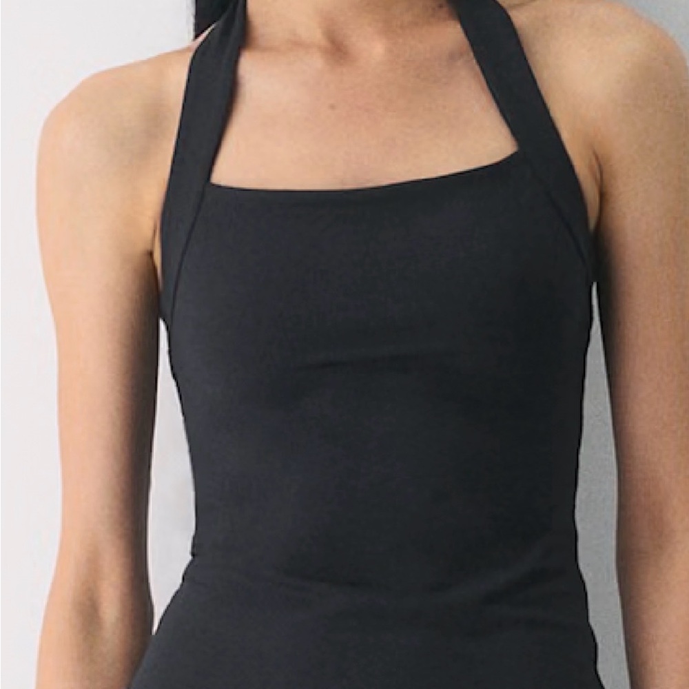 Aritzia Black Halter Top